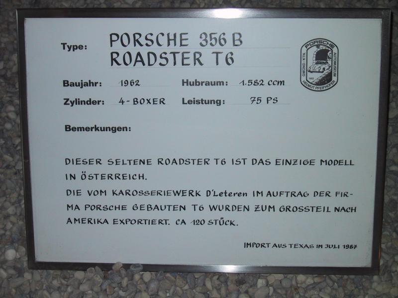 Porsche 356 B Roadster - 1962