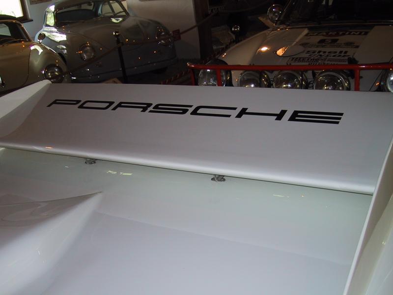 Heckflügel eines Porsche 962